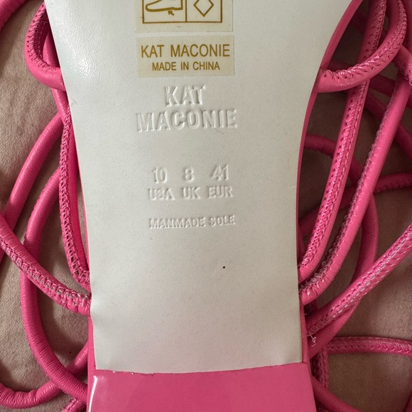 Elegant Pink Lace-Up Sandals - Picture 6 of 6